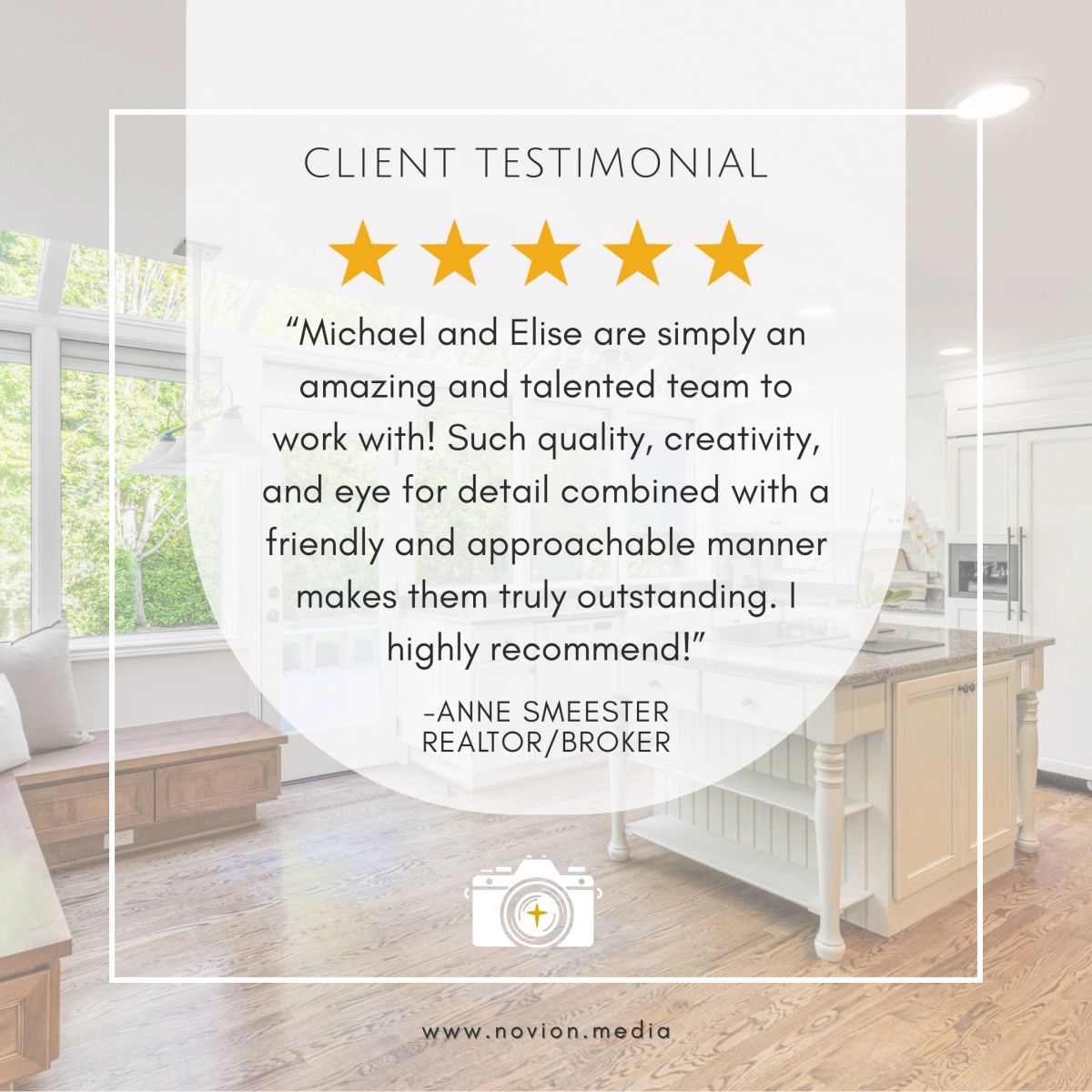 Client testimonial — Anne Smeester, Realtor/Broker
