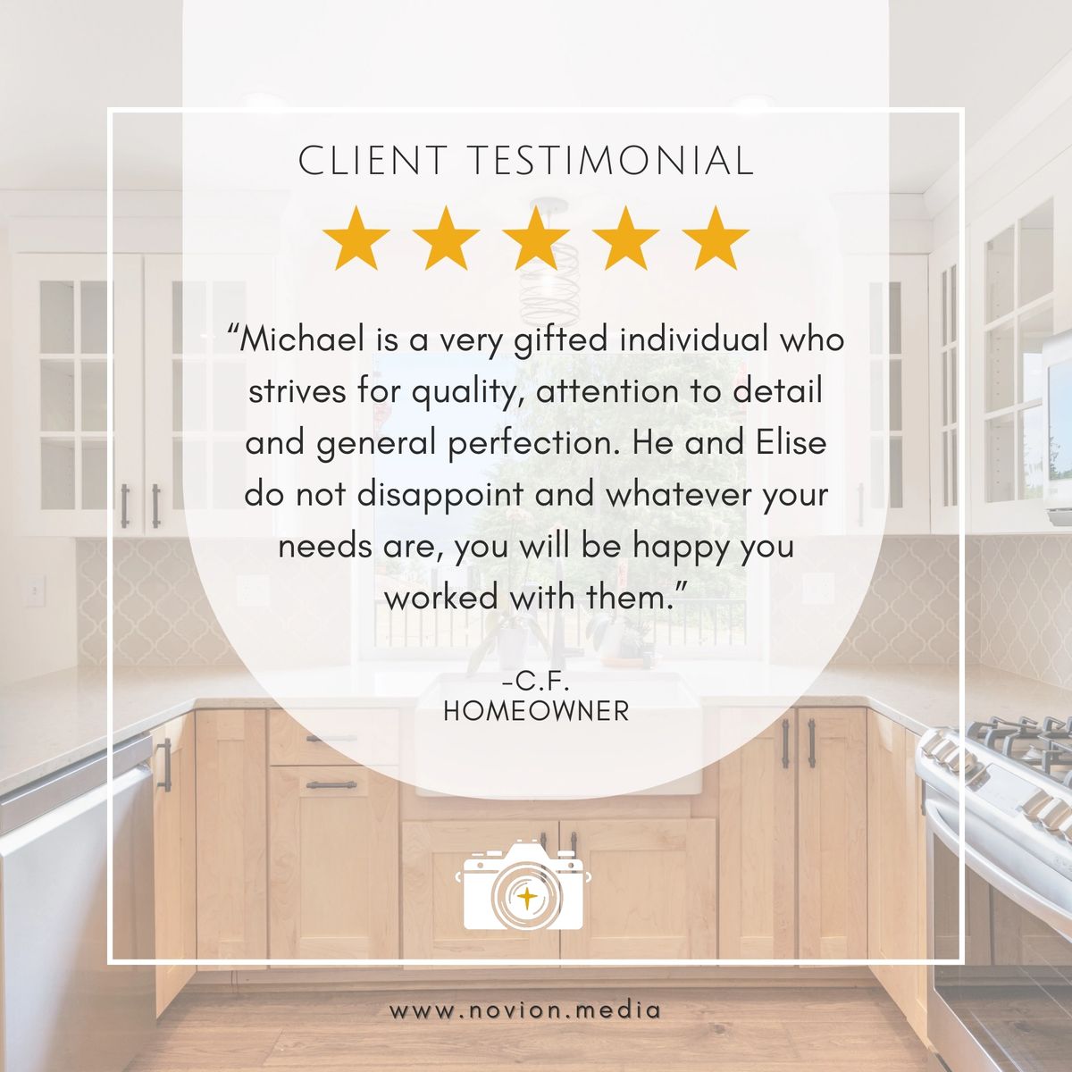Client testimonial — C.F., Homeowner